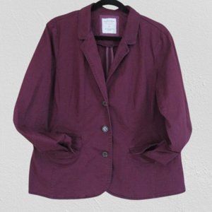 SONOMA life + style Lightweight Blazer | Burgundy